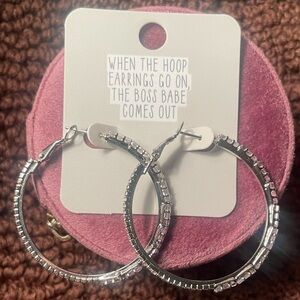 Silver Hoop Earrings